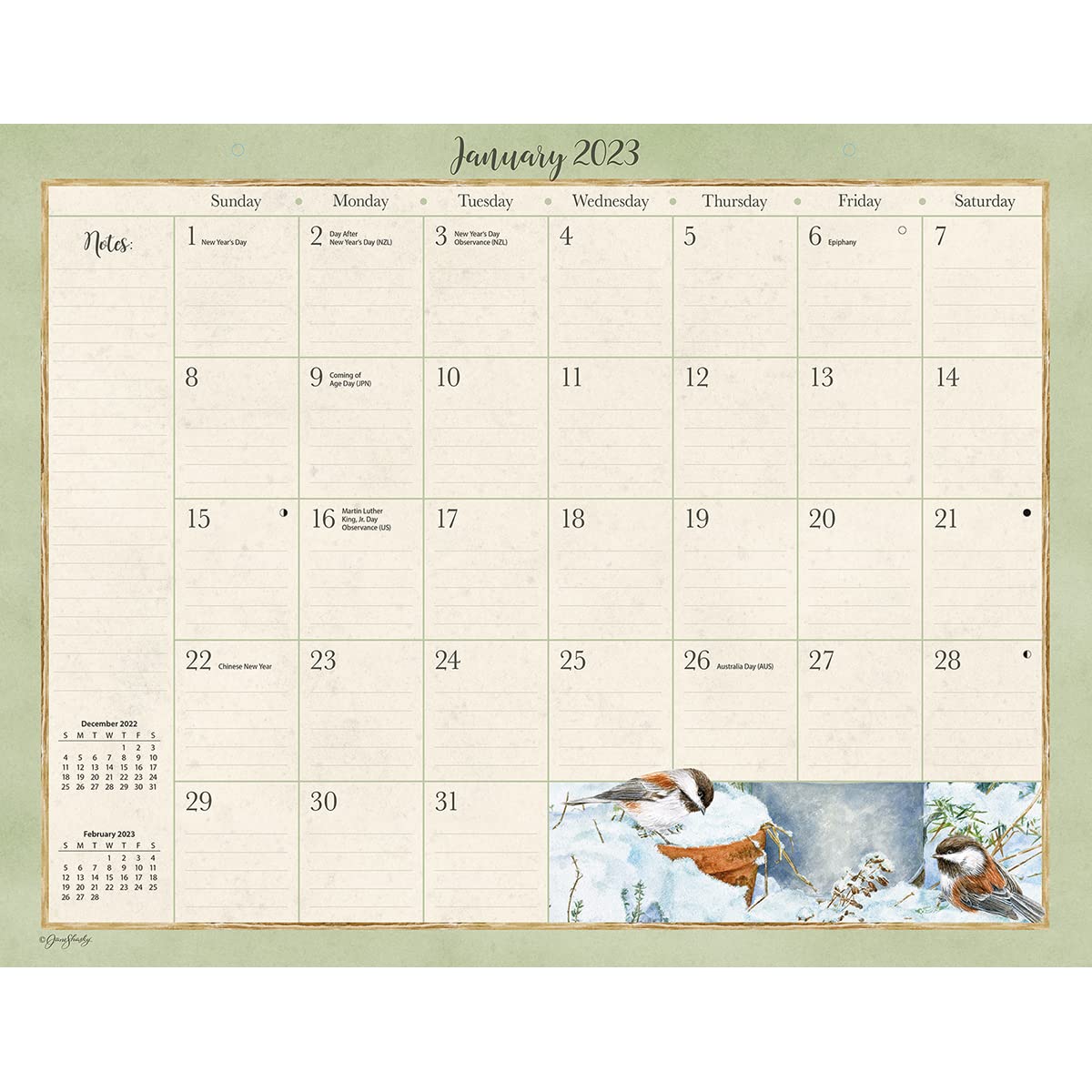 LANG BIRDS IN THE GARDEN 2023 DESKPAD (23991010029)