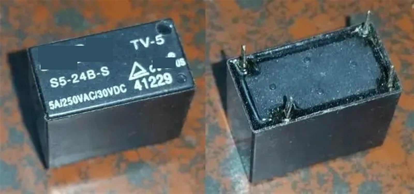 Relé S5-24B-S 24V 5A componente electromecánico miniatura de 4 pines 3