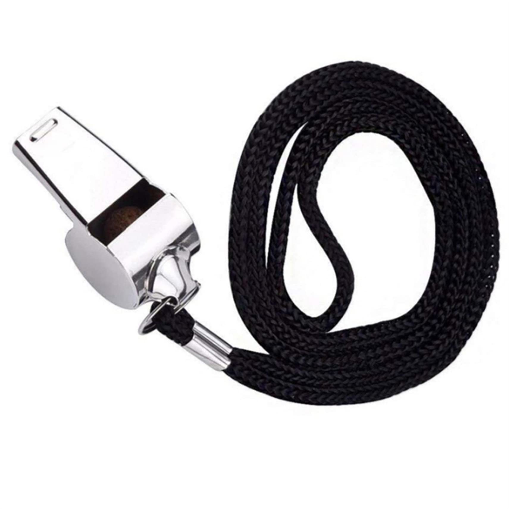 Winwinfly Stainless Steel Sports Whistles with Lanyard, Loud Sound Whistles Great for Coaches, Referees, and Emergency