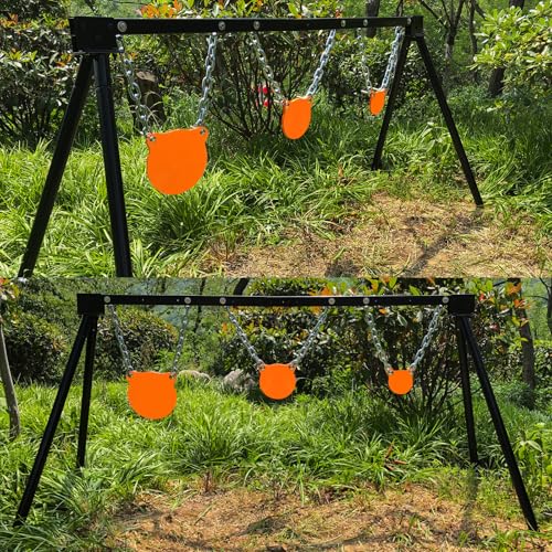 Image of Highwild AR500 Steel Shooting Targets Combo Metal Gong Silhouette Targets for Shooting Range Outdoor