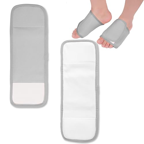 Paquete de 2 piezas de aceite de ricino, paquete de aceite de ricino reutilizable para pies, almohadillas de compresión de aceite de ricino