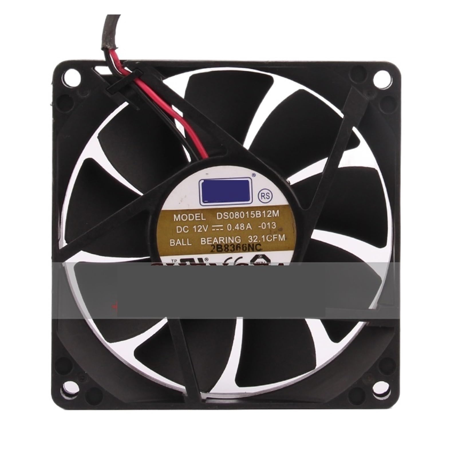24V 48V DC12V 0.48a DS08015B12M AC 8CM 8015 two-wire cooling fan 80X80X15mm