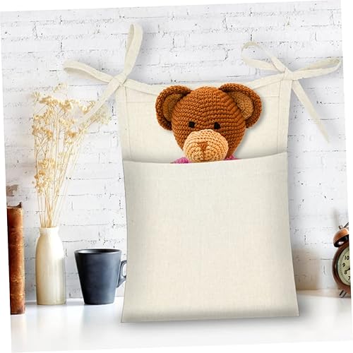Miniatura 3 de Operitacx Bolsa de almacenamiento colgante Organizador de pañales Accesorios de cuna Multifuncional Bolsa colgante de noche de juguete