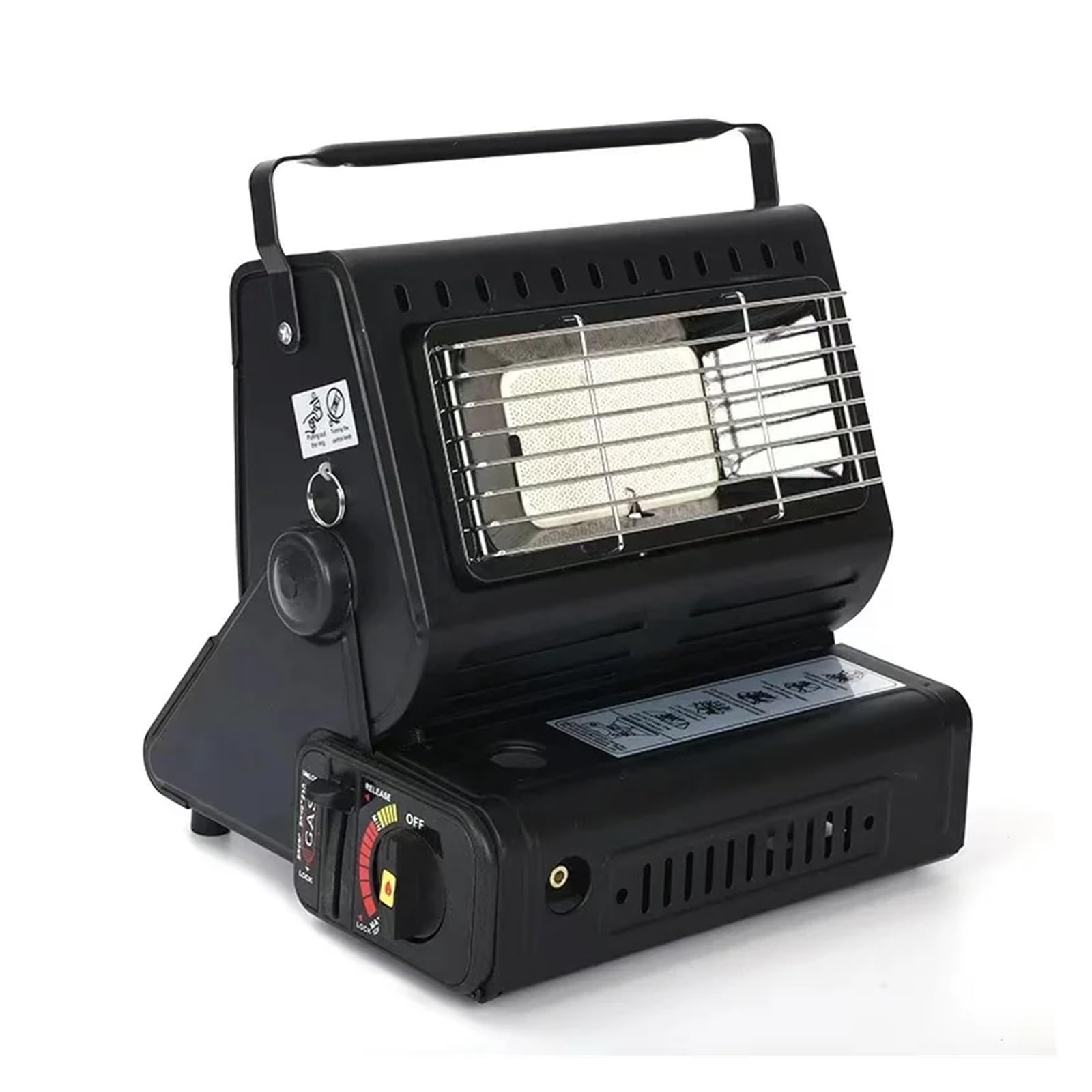 1300 W Gasheizung Kombination Camping Heizung Tragbare Gasherd Heizung Kochen Outdoor Gas Heizung Reisen Camping Fuß Picknick Bereich Regen(Red)