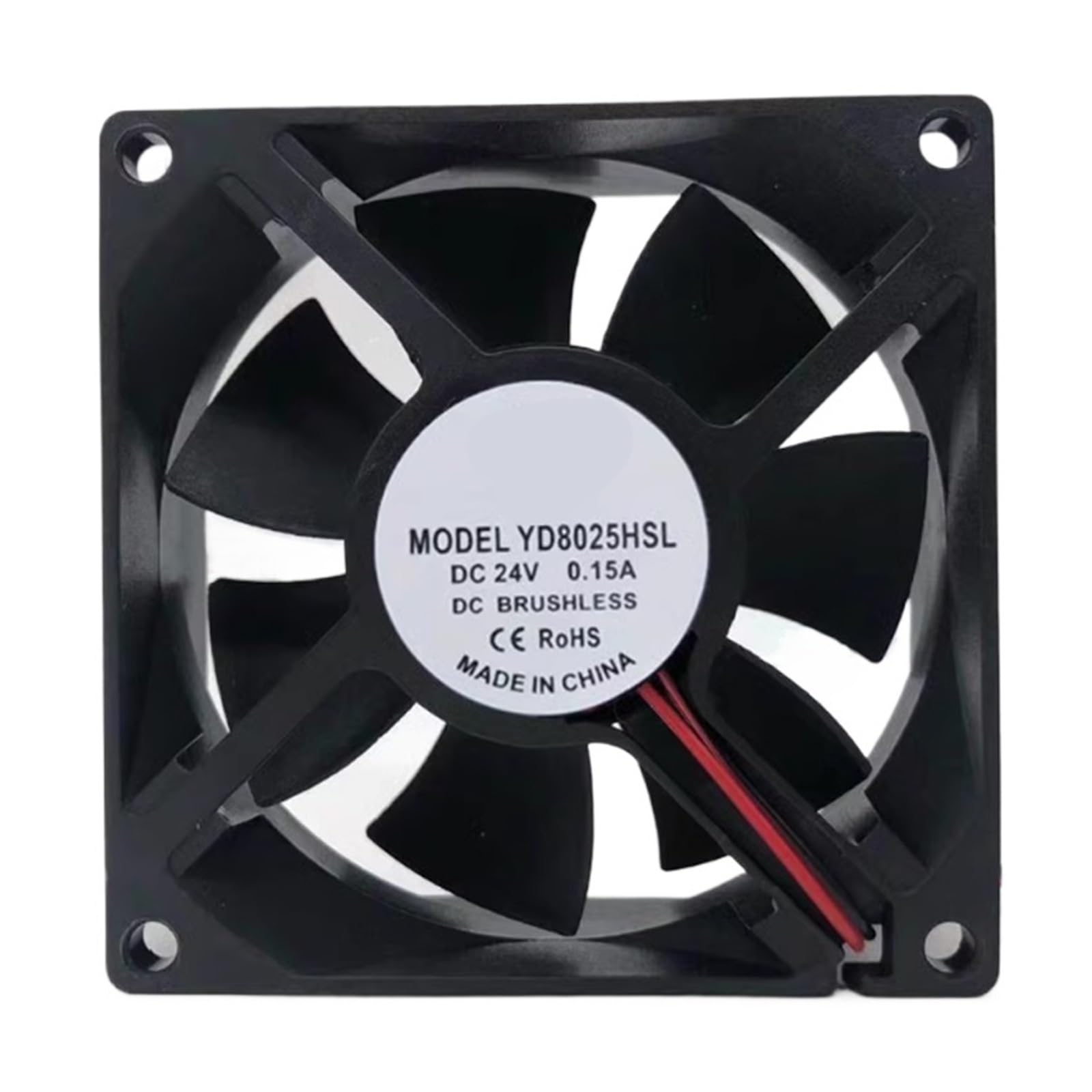 YMUGUEGH YD0825HSL 8025 DC12V 24V 0.15/0.3/0.2/25A cooling fan(YD8025HSL 24V 0.15A)