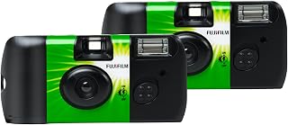 Fujifilm QuickSnap Flash 400 Disposable Camera 2-Pack - ISO 400 Film, Built-in Flash for Sharp Indoor/Outdoor Photos