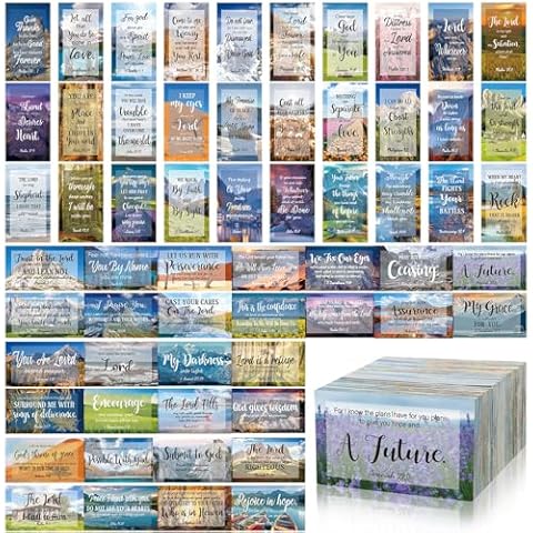 Estune 240 Pcs Bible Verse Cards with Full Scripture Cards Mini Prayer Cards for Women and Men Motivational Assorted Inspirational Quote Cards Bulk for Student Friend Religious Christian Gift Cover