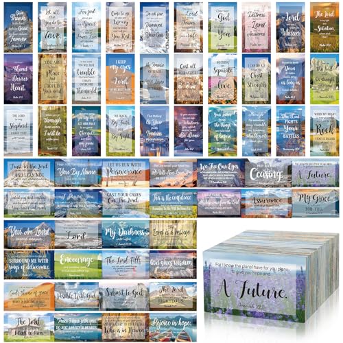 Estune 240 Pcs Bible Verse Cards bulk with Full Scripture, Vintage Style…