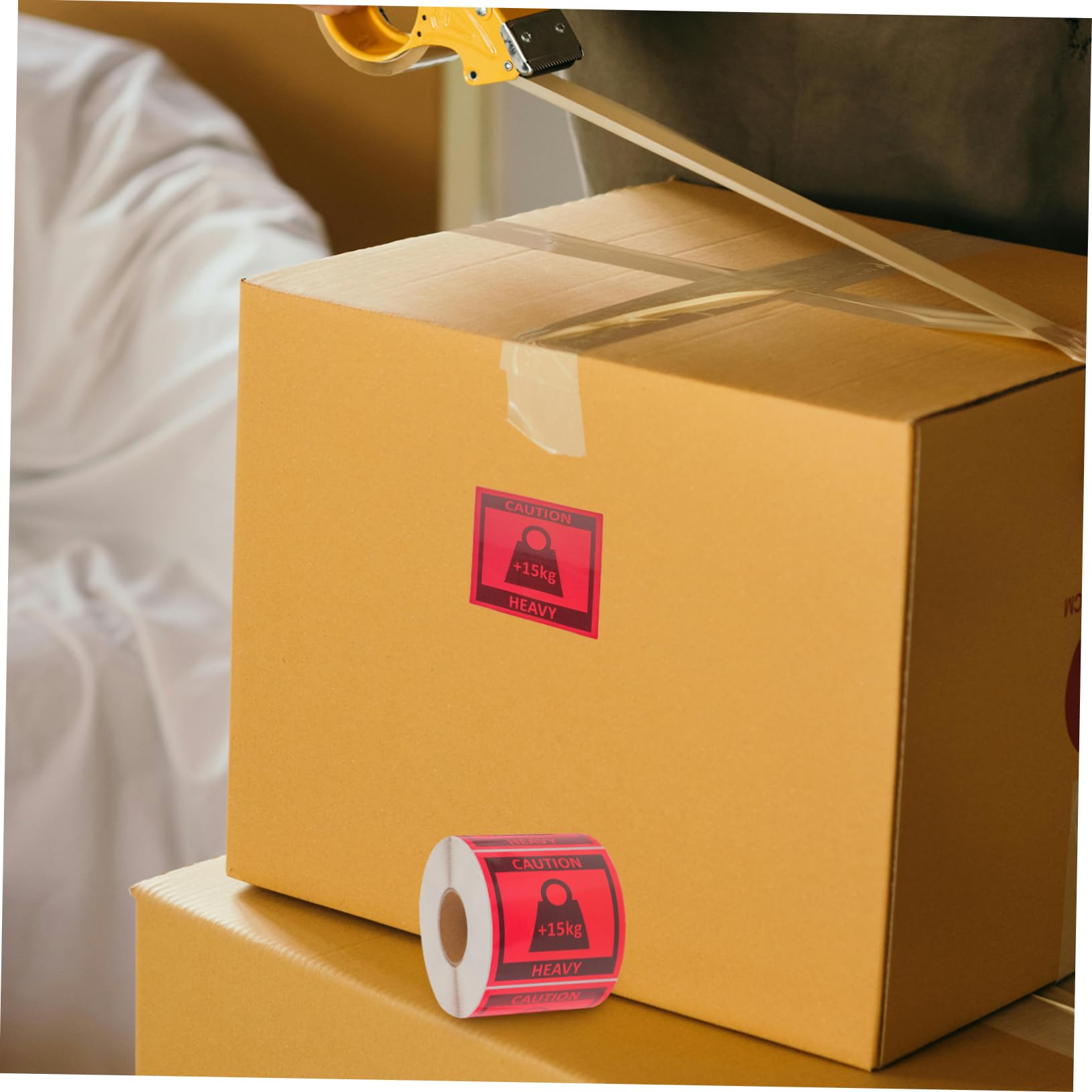 BUGUUYO 1 Roll Stickers for Shipping Sticker Large Elevator Heavy Equipment Operator Stickers Label Sticker Label Caution Heavy Stickers for Shipping