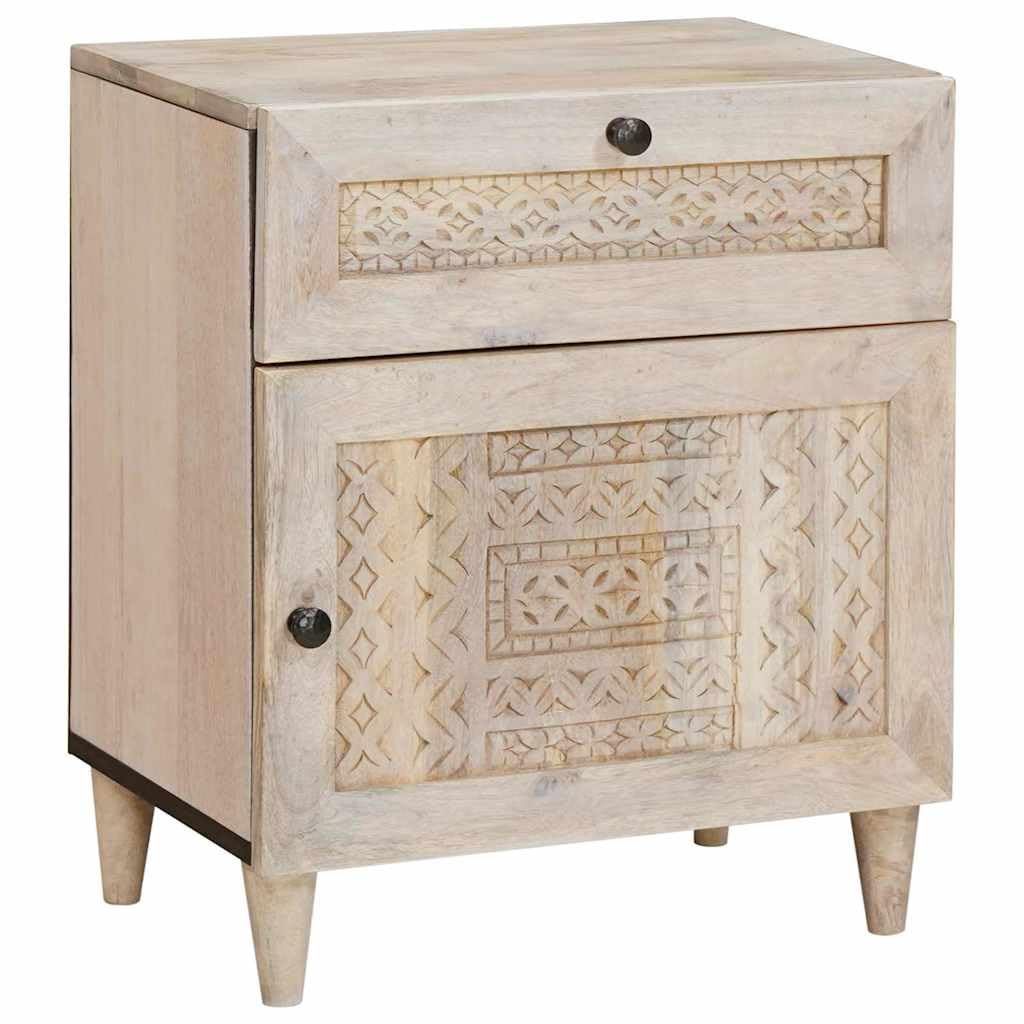 Table de Chevet en Bois d'Acacia pour une Chambre Ambiance Cosy