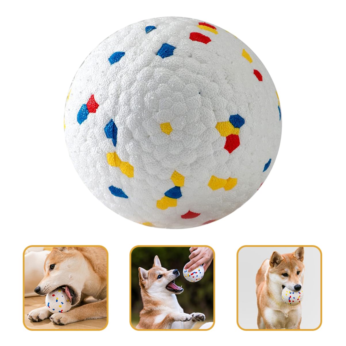 Mipcase 6 Uds Pelota Hinchable Juguetes para Mascotas Juguetes para Perros Pequeños Juguetes para Perros Ejercicio para Mascotas Masticador Juguetes para La Dentición para Cachorros