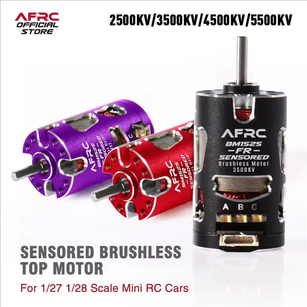 BM1525 Czujnik bezszczotkowy silnik 2500KV 3500KV 4500KV 5500KV do skali 1/27 1/28 Mini-Z Drift Racing RC Car (fioletowy, 4500KV)