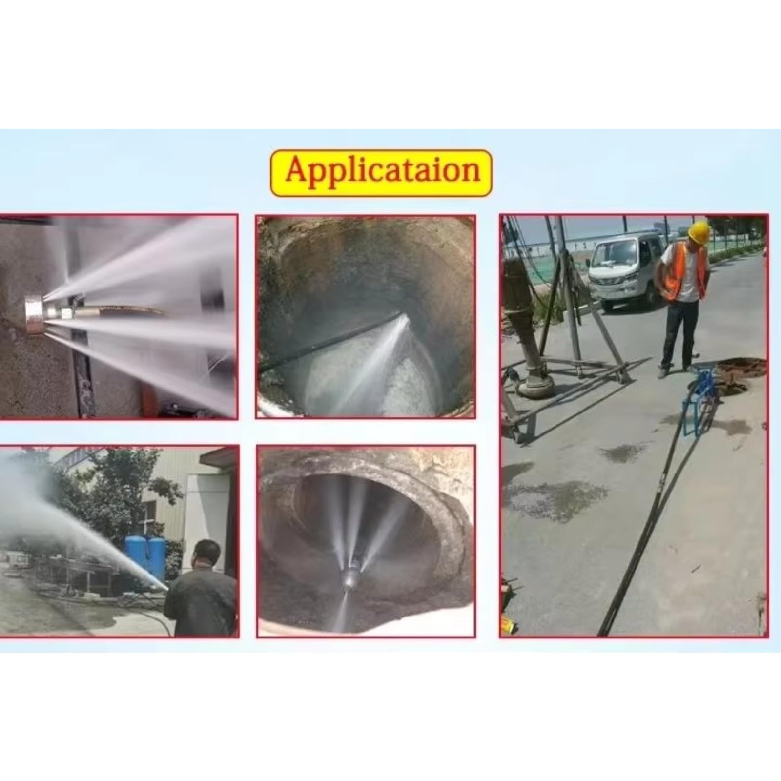 Máquina de limpieza de tuberías de alta presión, sistema de limpieza de drenaje de chorro hidráulico para limpieza de tuberías industriales para limpieza de desagües y alcantarillados