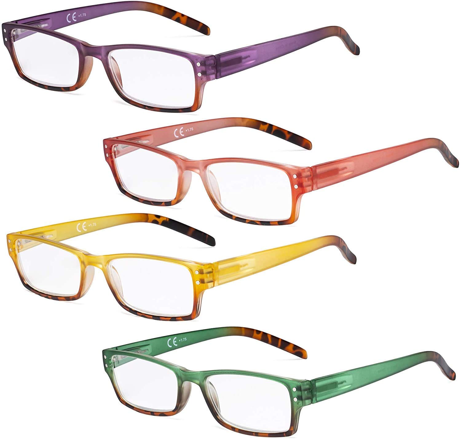 Eyekepper Ladies Reading Glasses - 4 Pack Readers for Women Reading +1.50