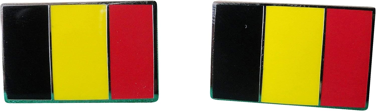 Belgian Flag Cufflinks, Lapel Pins, Tie Bars, Earrings, Jewelry and Accessories