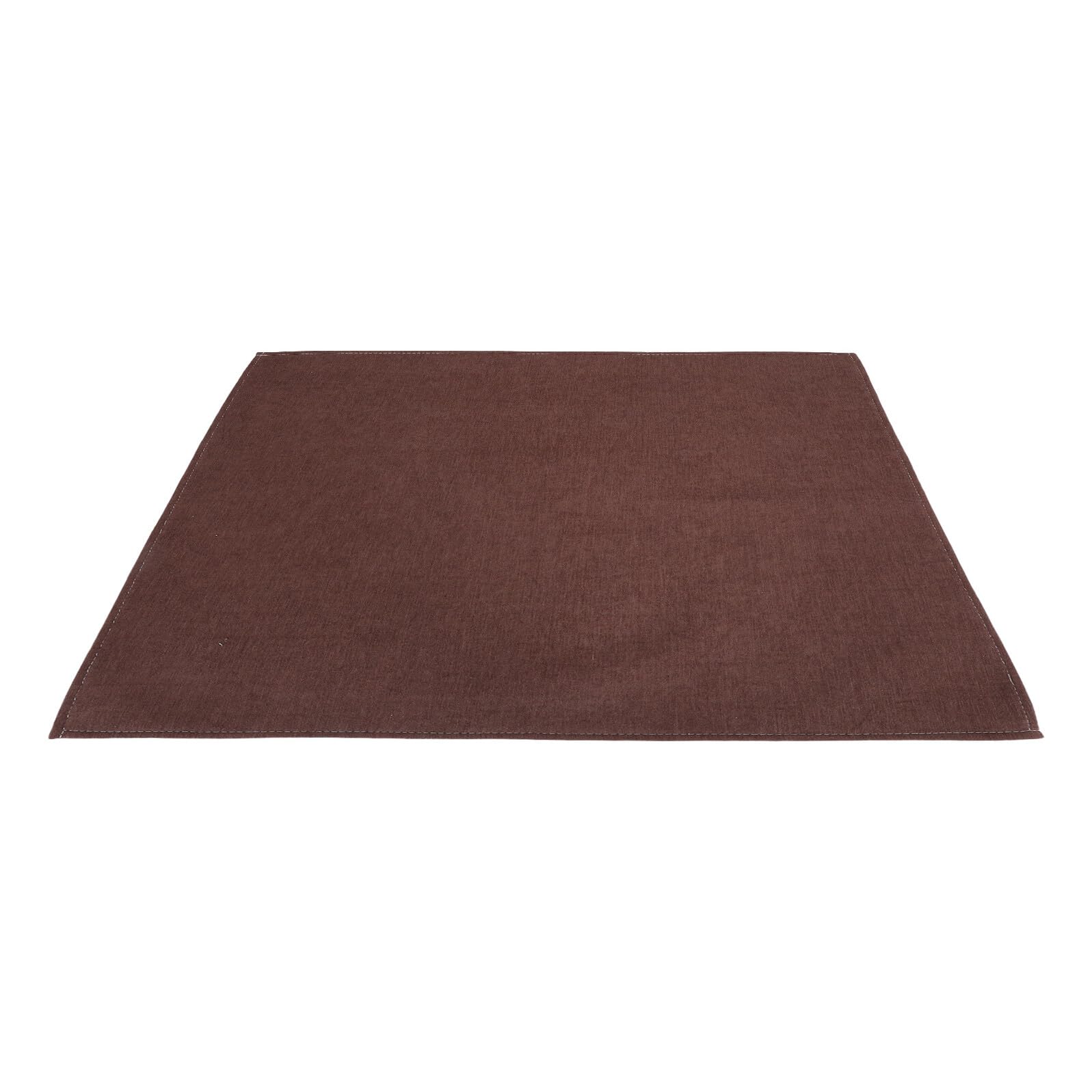 Funda de reposabrazos antideslizante lavable chenilla marrón oscuro 70X70 CM para sofá