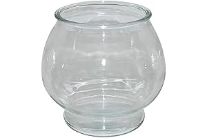 Anchor Hocking 4266 Glass Fish Bowl Footed with 1-Gallon Capacity