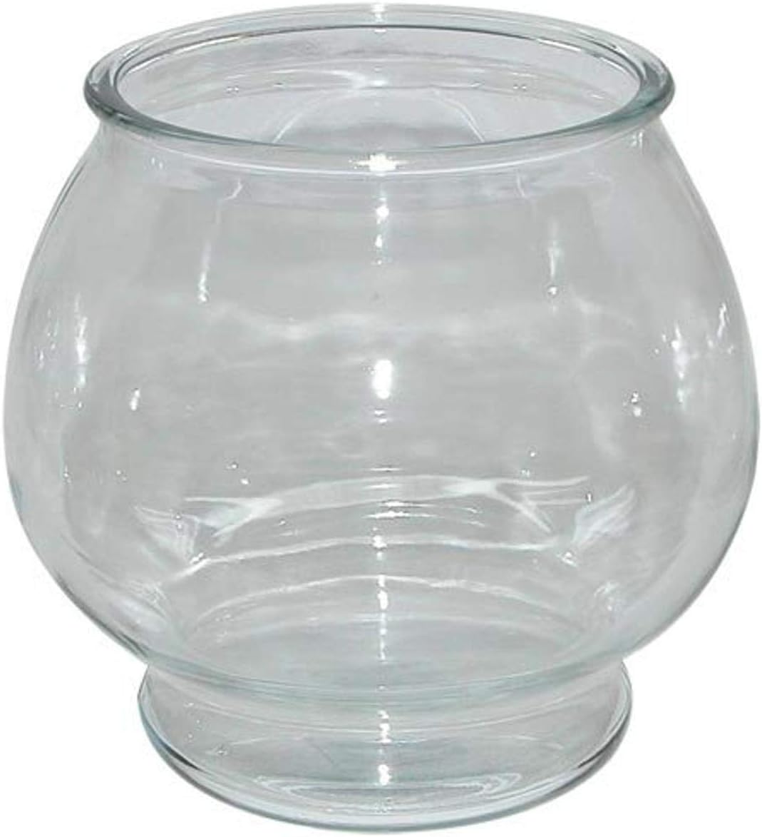 Anchor Hocking 4266 Footed Goldfish Bowl, 1 Gallon Heavy Glass - Perfect for Fish Tanks, Terrariums & Planters