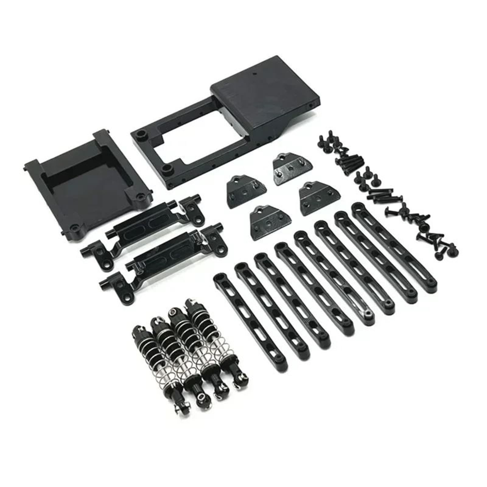 RC PCB Feste Bin Schwanz Zugstange Stoßdämpfer Für Sitz Montieren Set Metall Für Mangniu Für MN78 1/12 Auto Upgrades Teile Zubehör