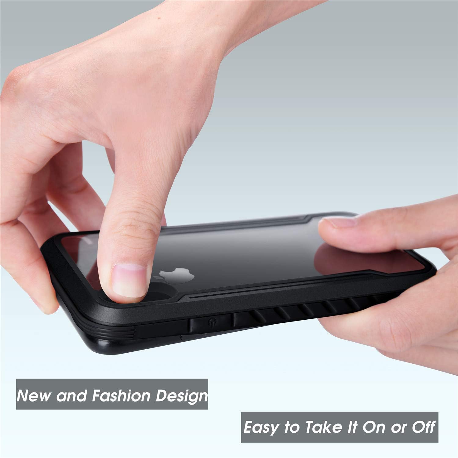 iPhone 11 Case, Heavy Duty [Military Grade] Shockproof Drop Protection Case for Apple iPhone 11 6.1 Inch (2019) (Black)