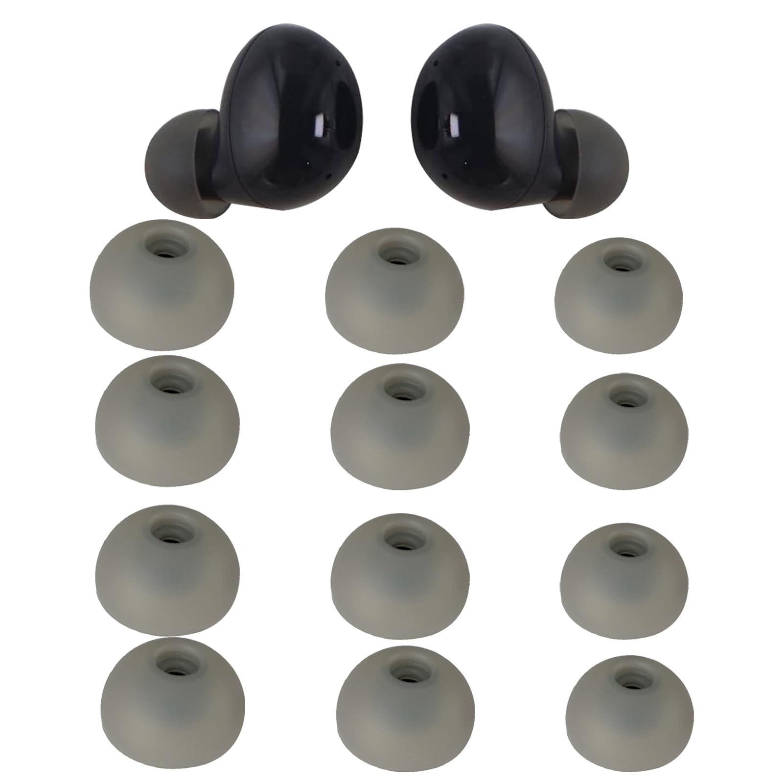 Replacement Eartips for Samsung Galaxy Buds 2 / Plus Ear Tips Earbuds,S/M/L Mixed Size Soft Silicone Earbuds Eartips,Flexible Rubber Cover Skin