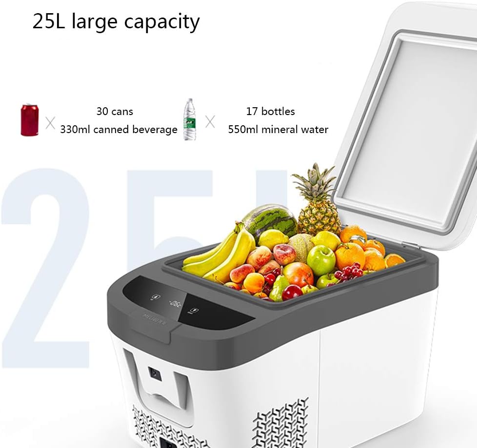 Car Refrigerator Compressor Refrigeration Small Refrigerator 25L Portable Quiet Camping Refrigerator Freezer car Truck Driving Trip Outdoor Picnic