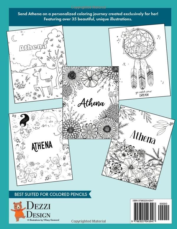 Athena's Coloring & Activity Book: A Personalized Gift For Athena - Her Name on Every Custom Coloring Page (Personalized Coloring Pages) image 3