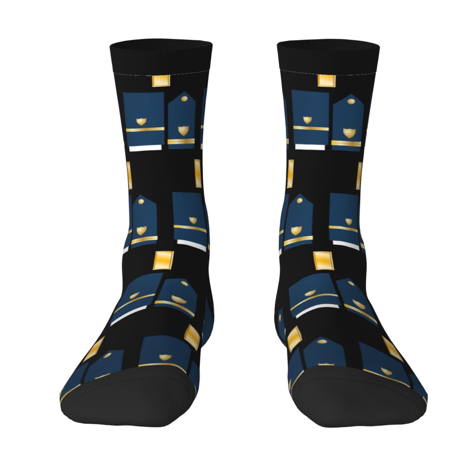 SIYTUAU Uscg O-1 Insignia Socks For Women Men Cushion Athletic Crew Socks Casual Wicking Socks