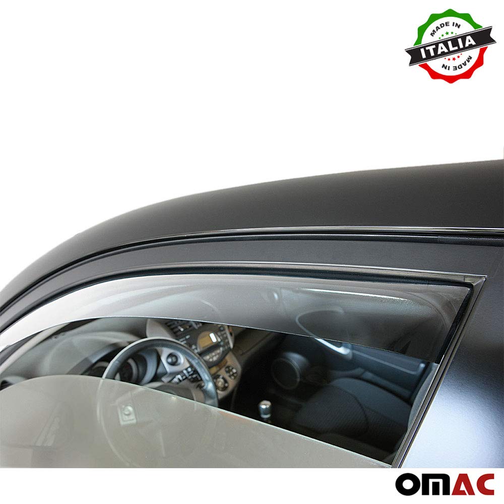 Deflettore antivento compatibile con Mercedes Sprinter W906 2006-2019 acrilico scuro 2X