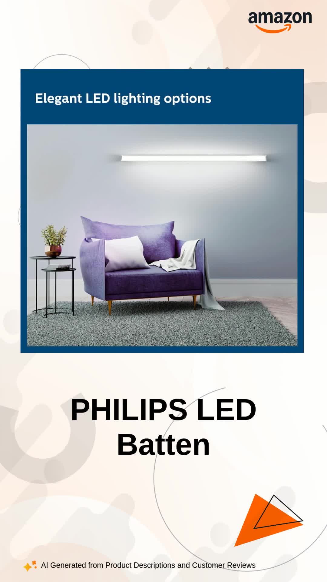 Philips 36W LED Batten Tubelight 4-ft Slimline Superbright Compact
