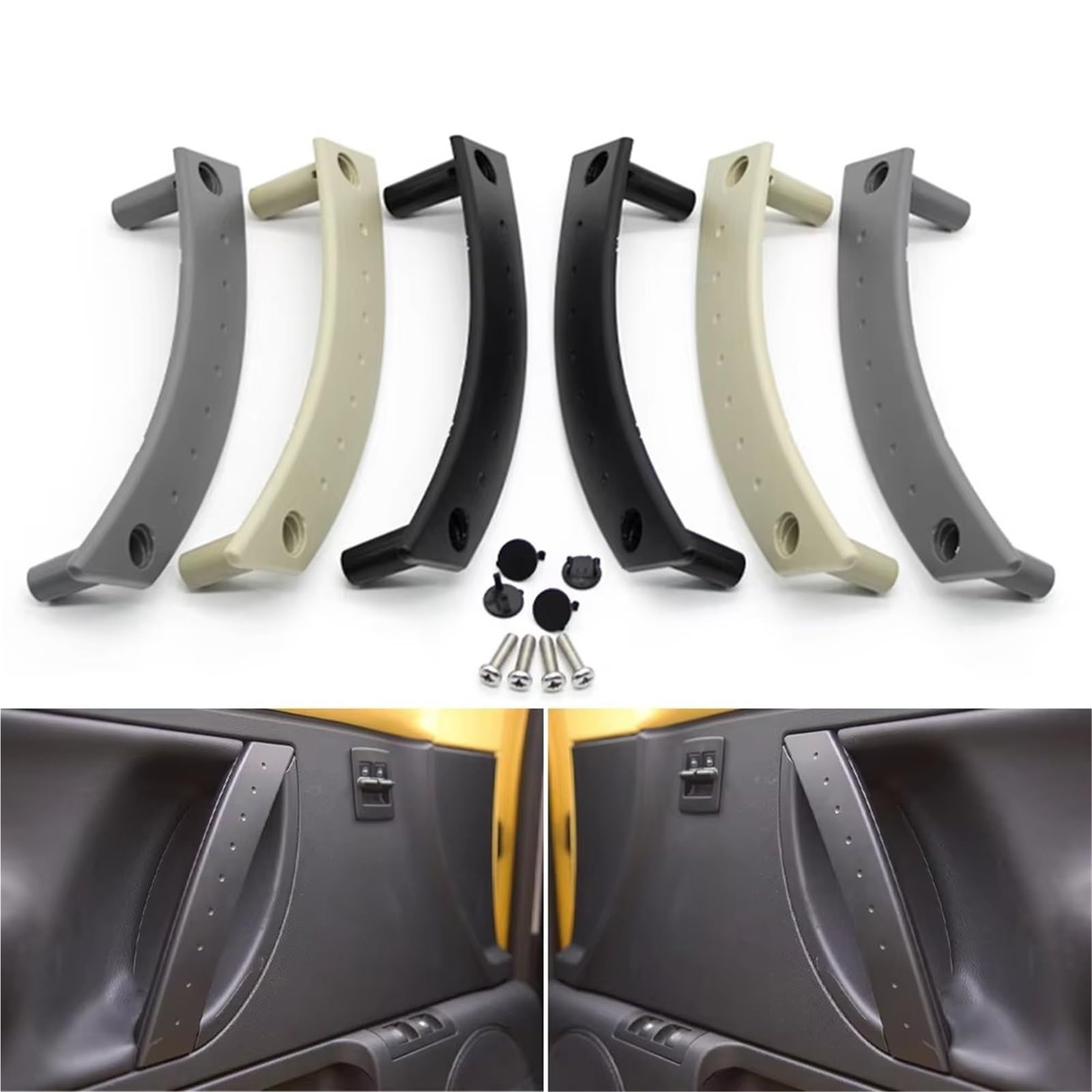 Maniglia Interna Per VW Per Beetle 1998 1999 2000 2001 2002 2003 2004 2005 2006 2007 2008 2009 2010 Copertura Protettiva Maniglia Porta Sinistra Destra Interna Maniglia Interna Porta(Black-Left)
