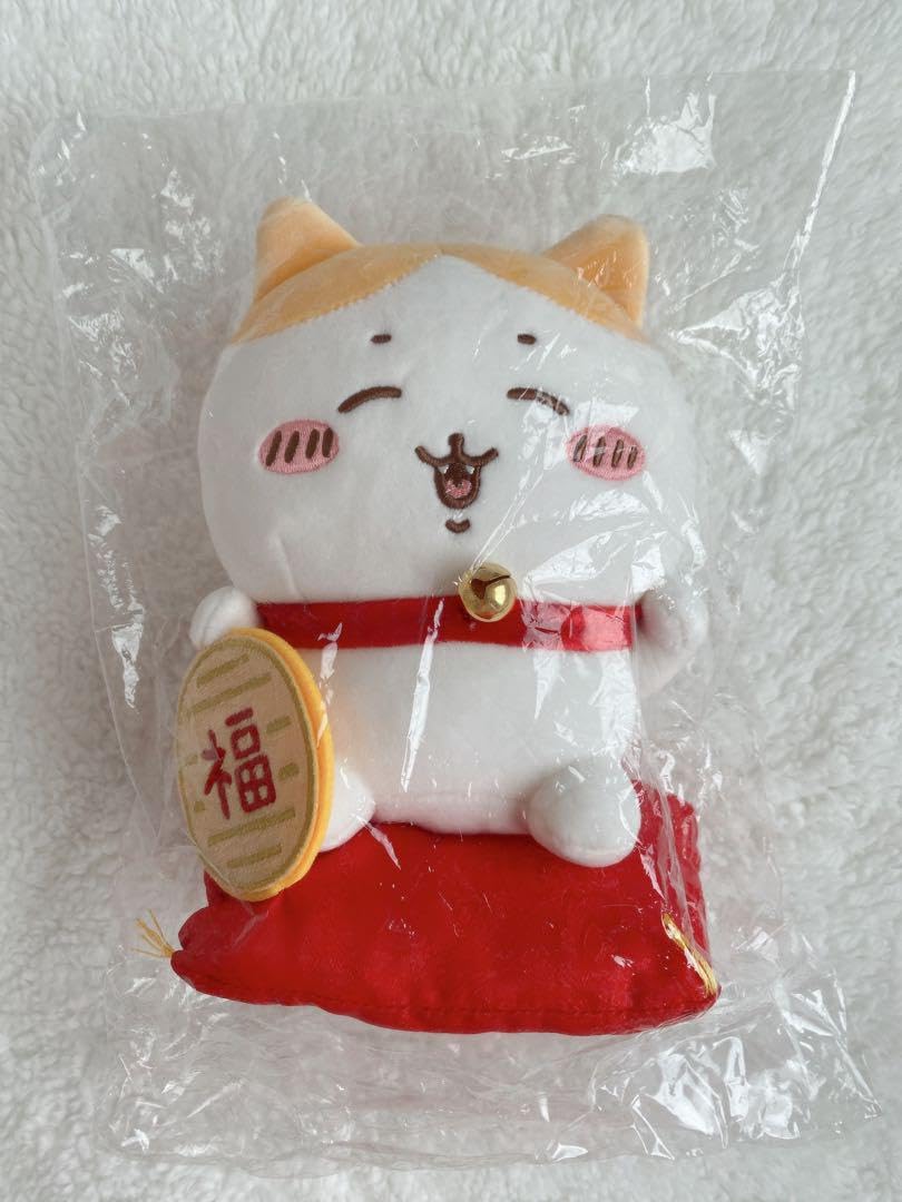 Amazon.co.jp: ちいか 招福 ハチワレ 招き猫 ぬいぐるみ S : おもちゃ