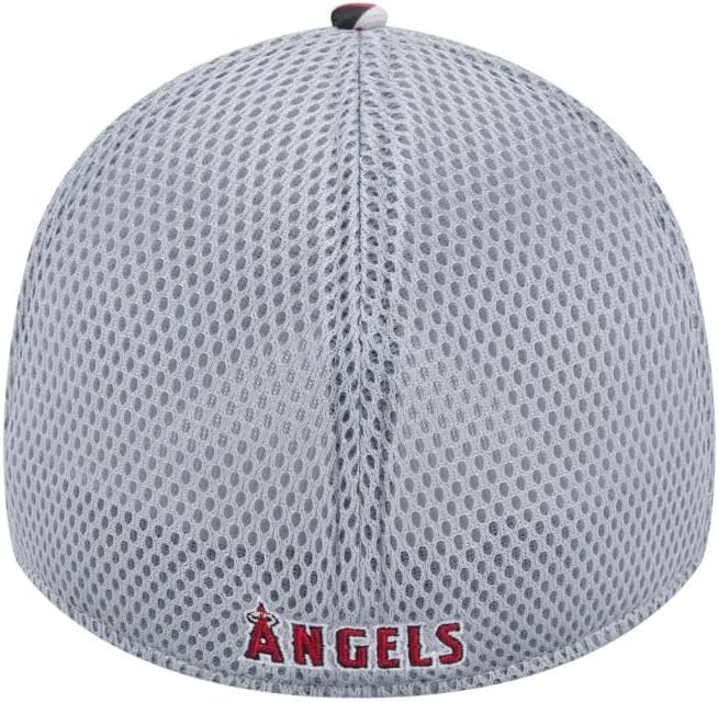 New Era Blank Custom 39THIRTY Stretch-Fitted Cap (US, Alpha, Medium, Large, Red, Los Angeles Angels)