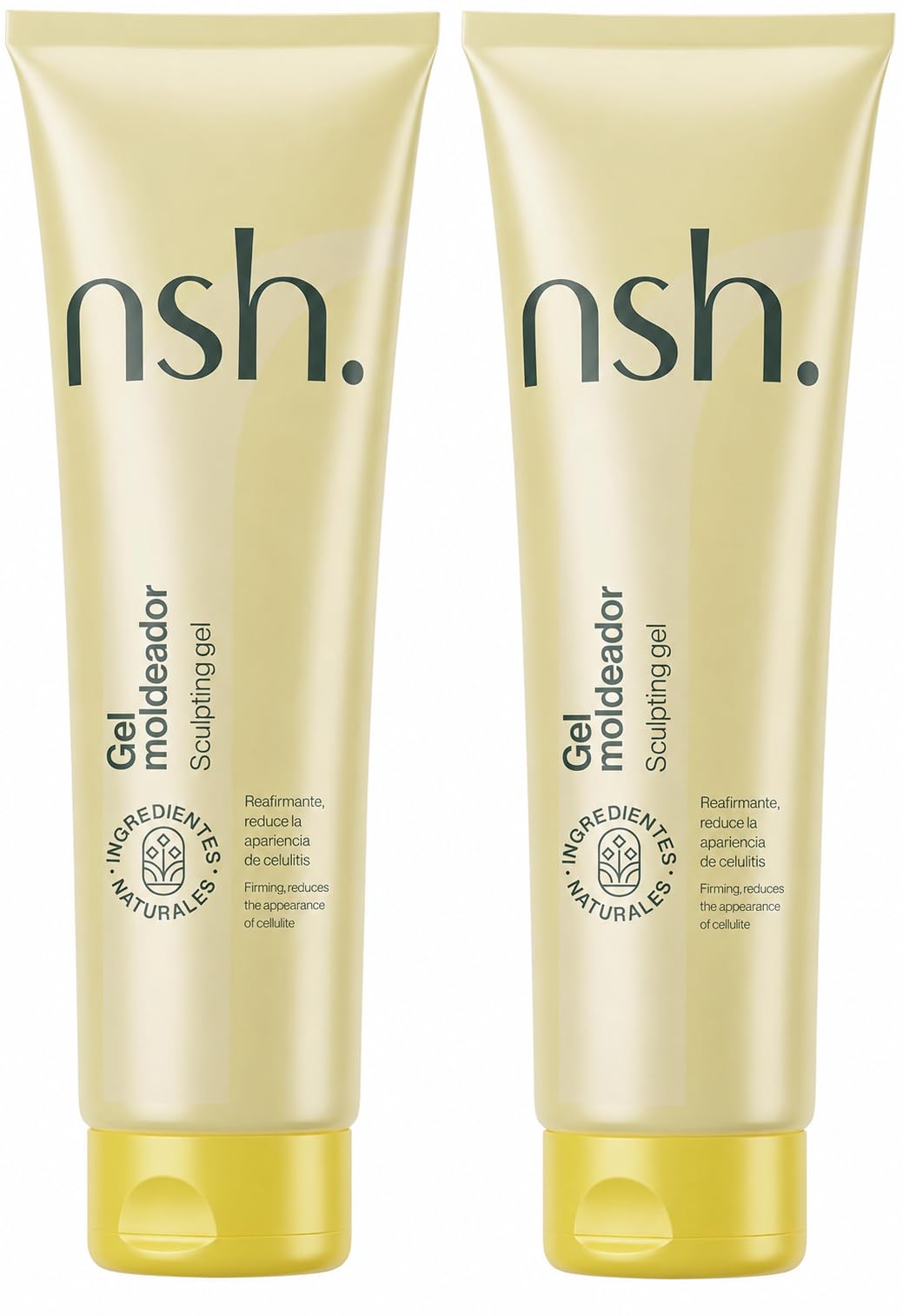 nsh. Crema Anticelulitica Reductora 2x 300ml. Reafirmante Corporal con Cafeína al 12%. Tensa y remodela el contorno. Reduce Celulitis y Piel de Naranja | Hidratante + Reafirmante. (Paquete de 2)