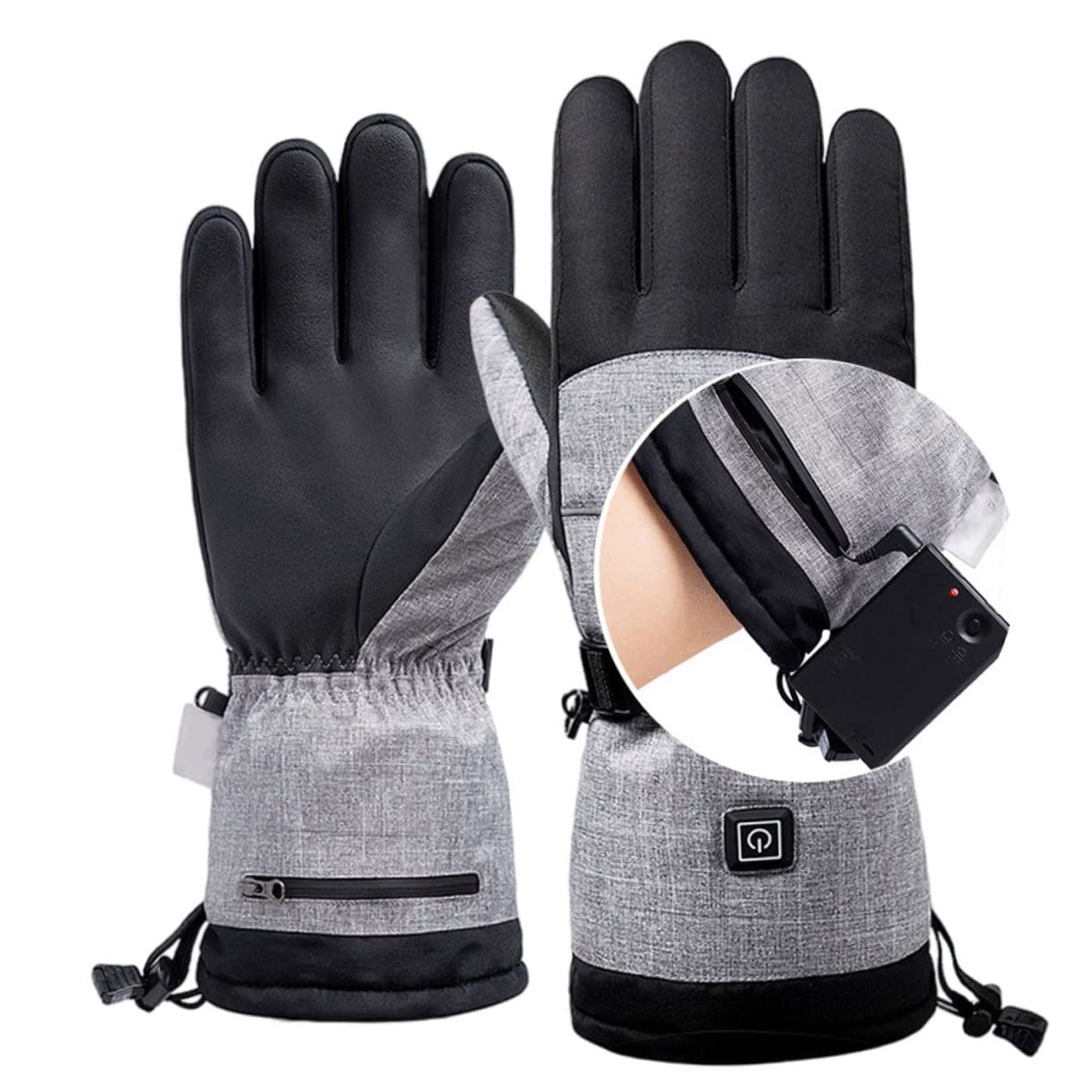 CHEWYNP Guanti riscaldati elettrici per Ciclismo all'aperto Montorcycle Campeggio Escursionismo Sci, Guanti Termici elettrici Unisex (Senza Batteria) 1 Paio