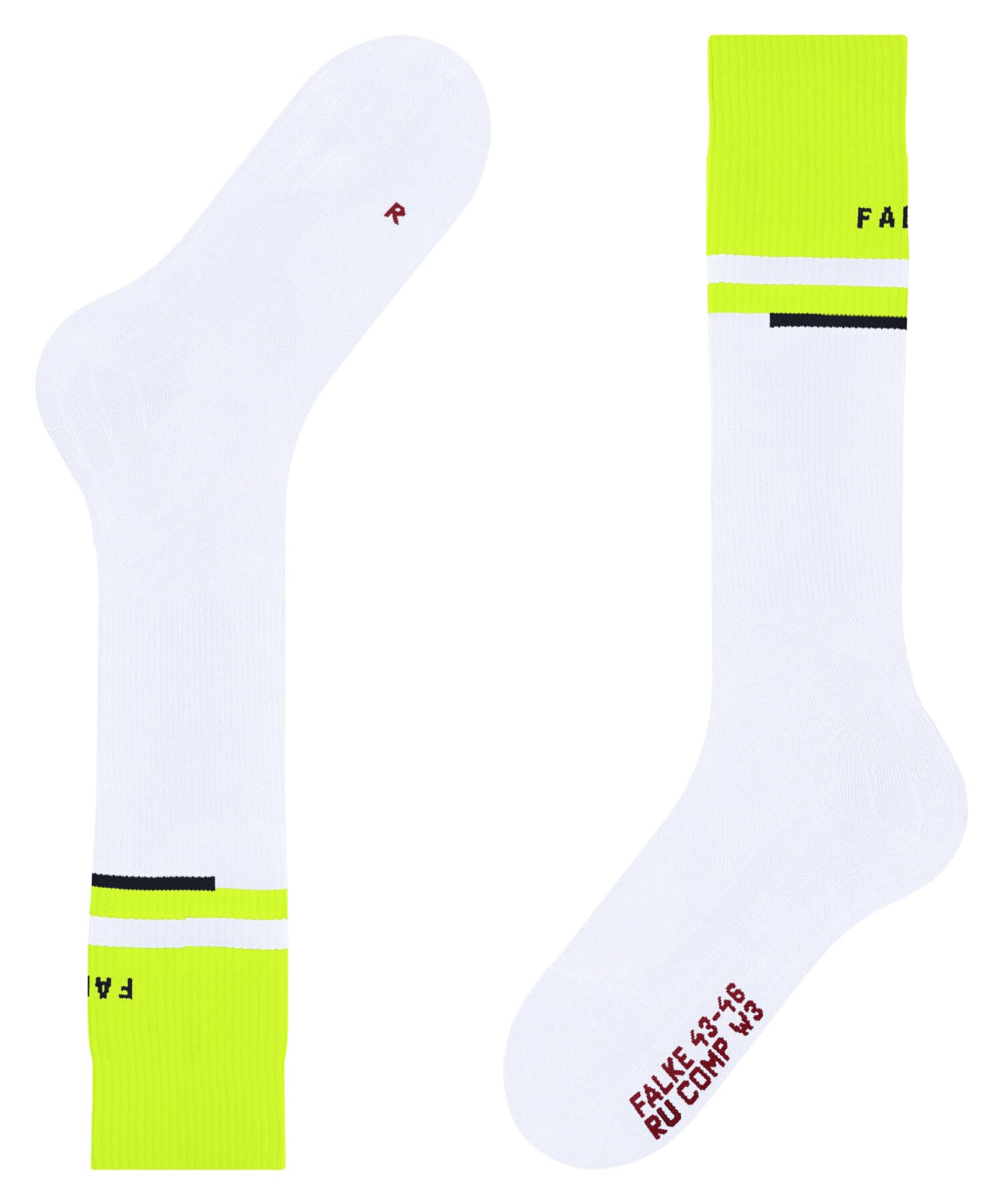 FALKE Kobiety Skarpety do biegania RU Compression Energy W Kh materiał funkcyjny kompresyjne 1 Para, Biały White 2003 - Obwód łydki W1, 39-42 W1