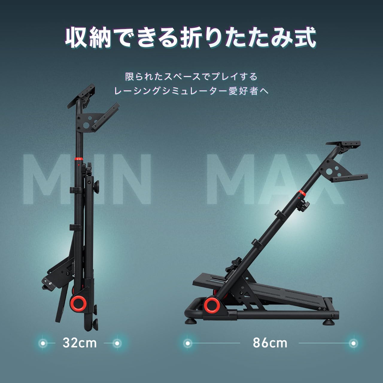 Amazon.co.jp: サンワダイレクト レーシングコックピット 折りたたみ式