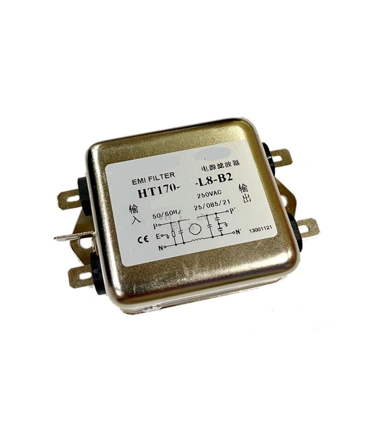 Single-Phase Power Filter HT170-20-L8-B2 Anti-Interference Purification Power Supply(HT170-10-L8-B2)