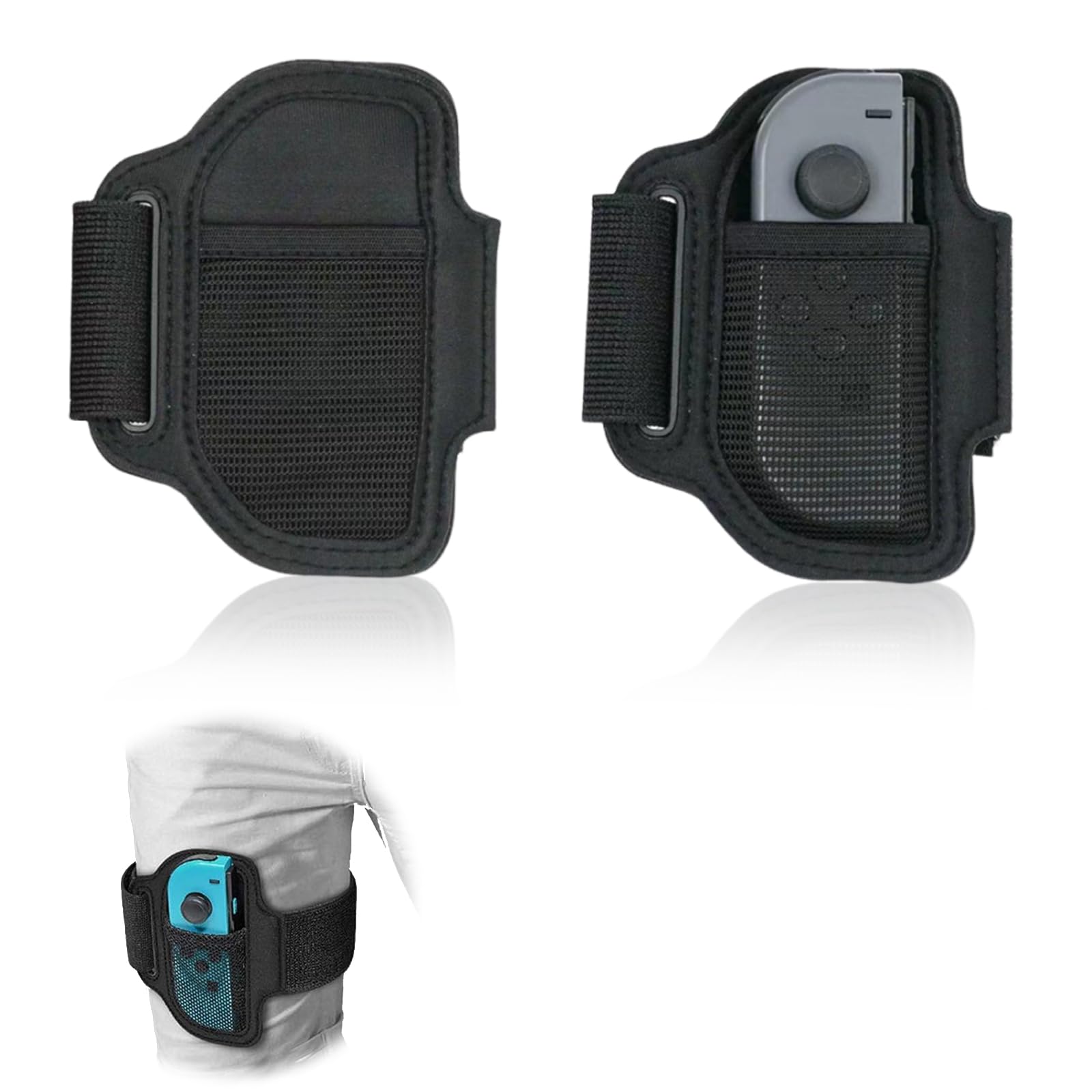 2 pezzi Switch, cinghie elastiche per gambe, cinturini regolabili per switch, fasce elastiche per danza per adulti e bambini (nero)