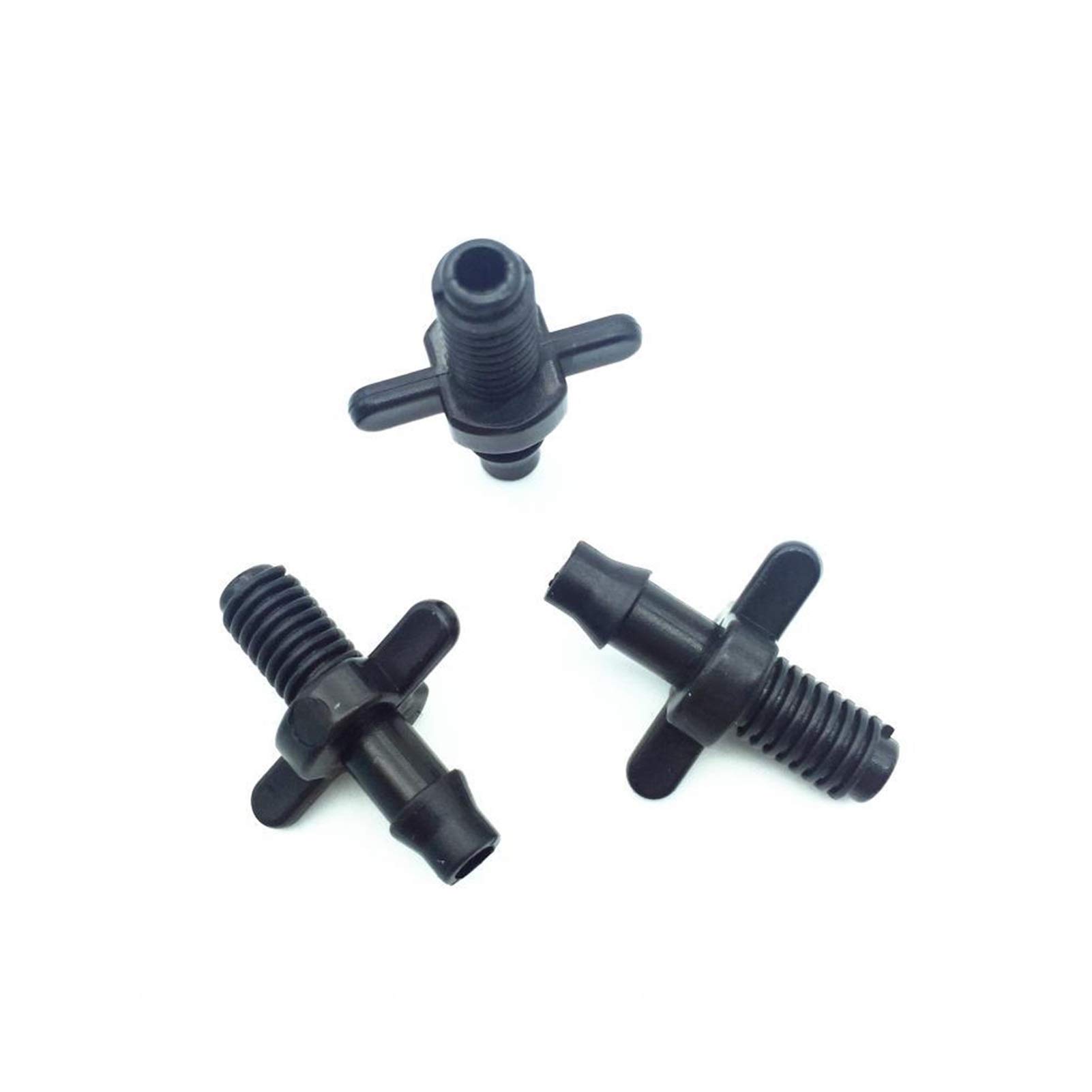 Schlauchverbinder 400 Stück Shunt-Barb-Anschlussschnittstelle, Gewinde-PVC-Rohradapter, Serie for Gartenpflanzen-Bewässerungssystem, 4/7 mm Schlauchanschluss