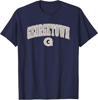 Georgetown Hoyas Arch Over Navy Officially Licensed T-Shirt Small