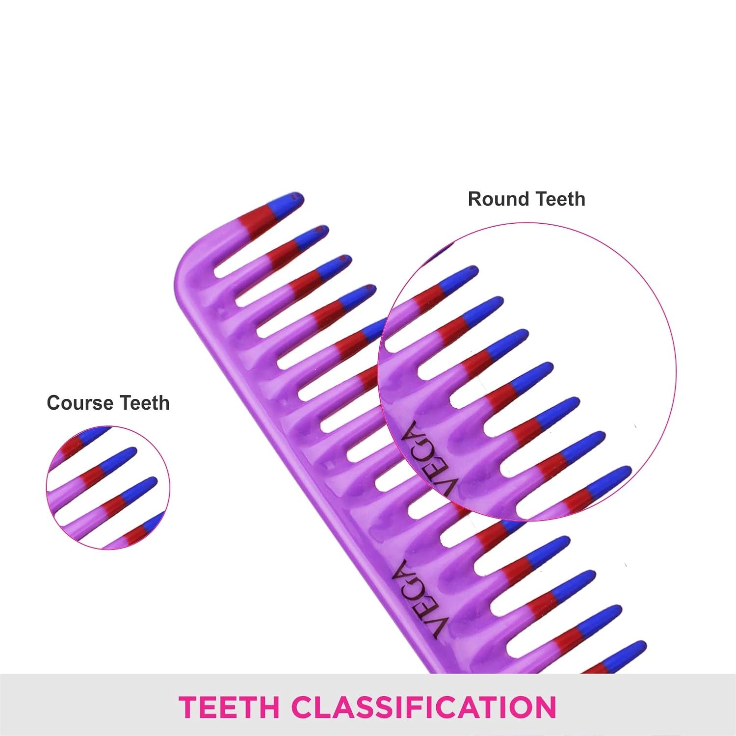 Vega De-tangling Comb 1266 1 Pcs
