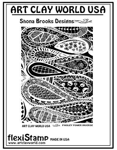 FlexiStamps Texture Sheet Shona Brooks Paisley Power Inverse Design - 1 pc.