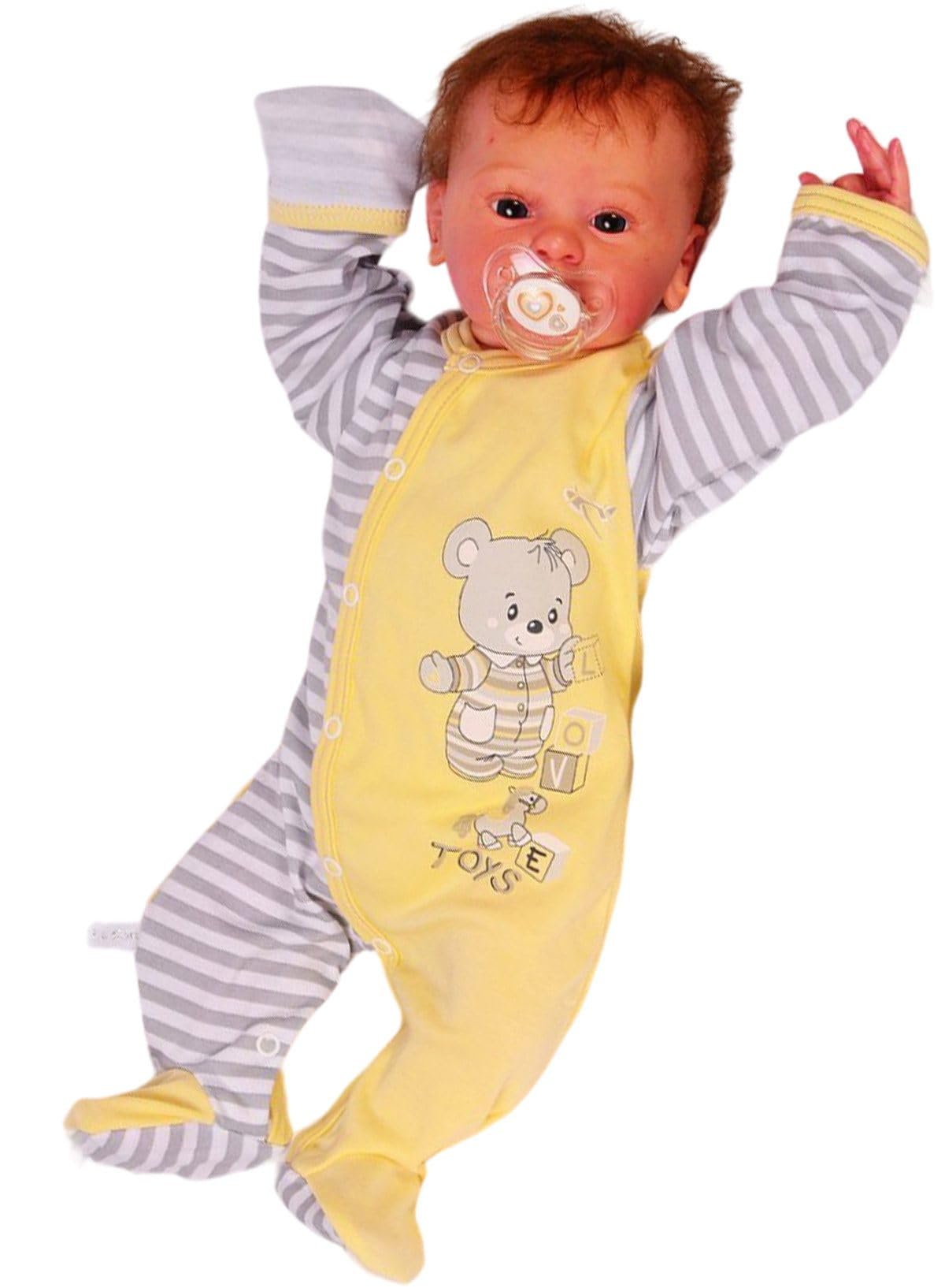 Erstausstattungspaket Baby Set 22 Teile Body Hose Strampler Strumpfhosen Shirt Socken Bekleidung für Jungen und Mädchen Neugeborene Weich Hautfreundlich Bequem Geschenk Geburt Babyparty