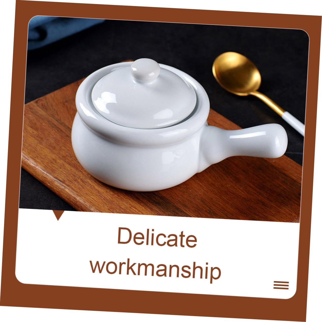 Cabilock 2pcs Household Ceramic Stew Pot Lid Porcelain Soup Pot for Cooking and Easy to Clean Stockpot for Induction Gas Stoves for Soups and Sauces