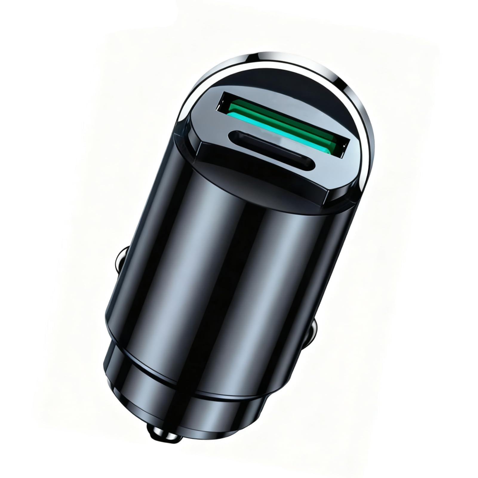 100W KFZ Ladegerät Zigarettenanzünder USB C & USB A Schnellladeadapter Mini Ganzmetall Auto Ladegerät PD 3.0 QC 3.0 12V/24V kompatibel mit iPhone Samsung Huawei Xiaomi Google Pixel