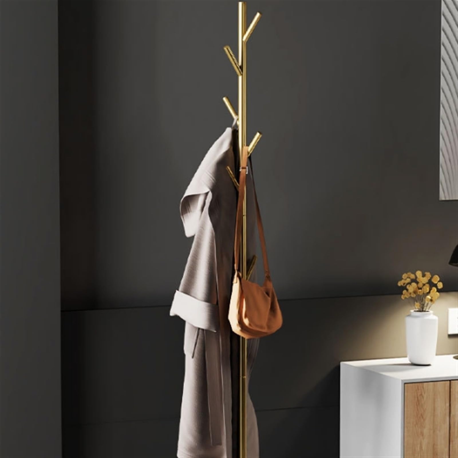 Appendiabiti Da Terra A Forma Di Albero - Salvaspazio Per Corridoio, Camera, Ufficio - Foto 11