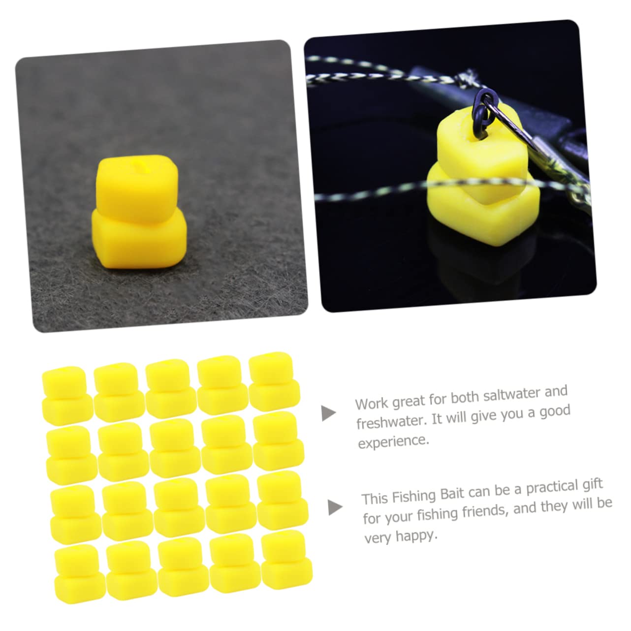 Milisten 300piezas Cebos Flotantes De Maíz Artificial para Pesca Agua Salada Señuelos Falsos Resistentes y Ligeros para Aficionados La Pesca