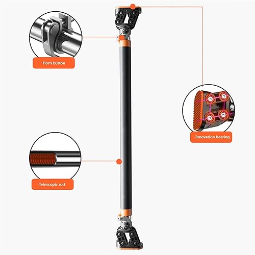 Miniatura 3 de Barra de entrenamiento en casa con puerta ajustable, barras horizontales para dominar, hacer ejercicio, gimnasio, barra de entrenamiento