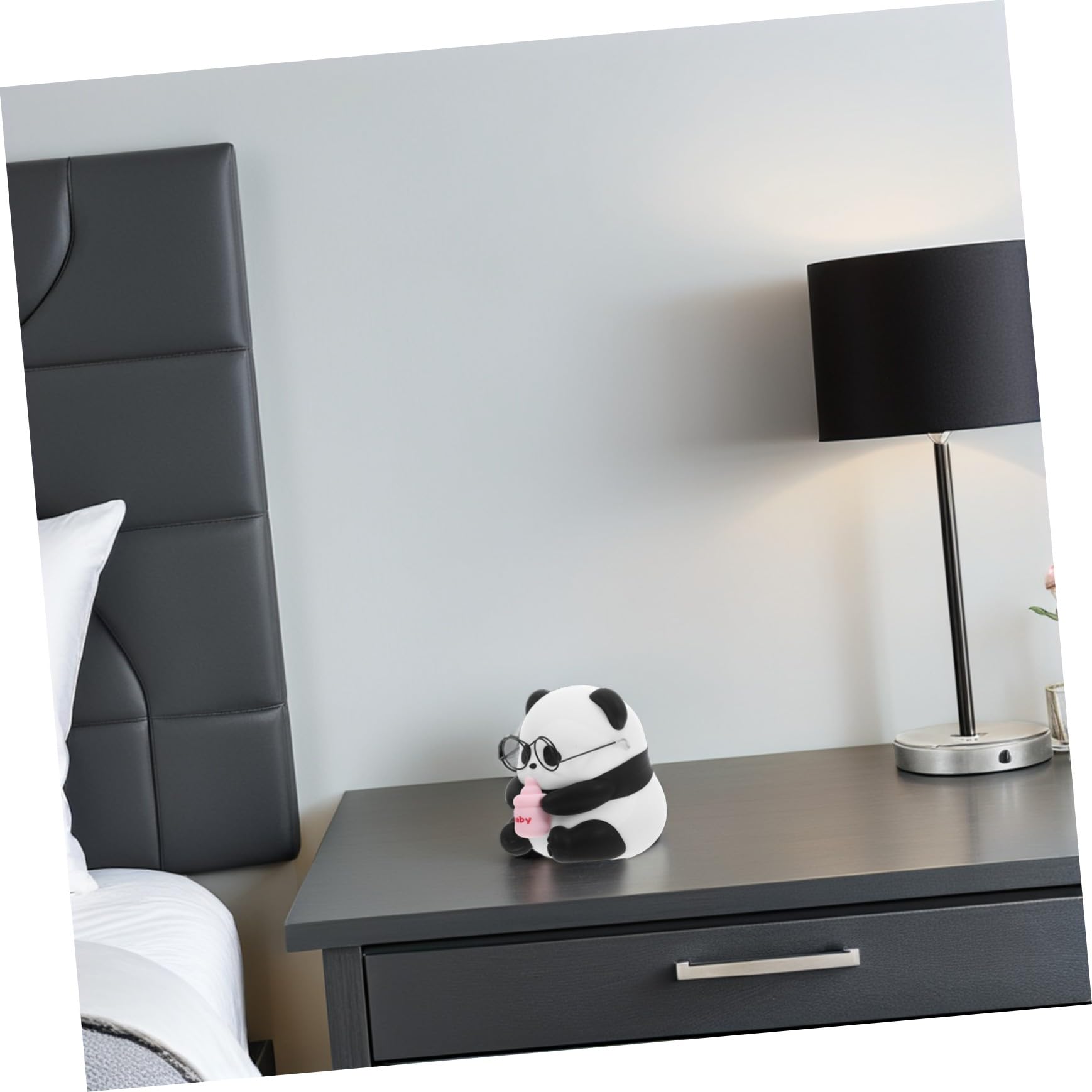 Homoyoyo Lámpara Nocturna Panda de Silicona Suave Luz LED Regulable Recargable y Táctil Luz de Mesa para Dormitorio Infantil y Acogedor